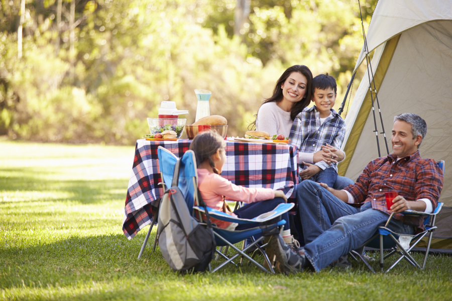 famille en camping près de Toulon